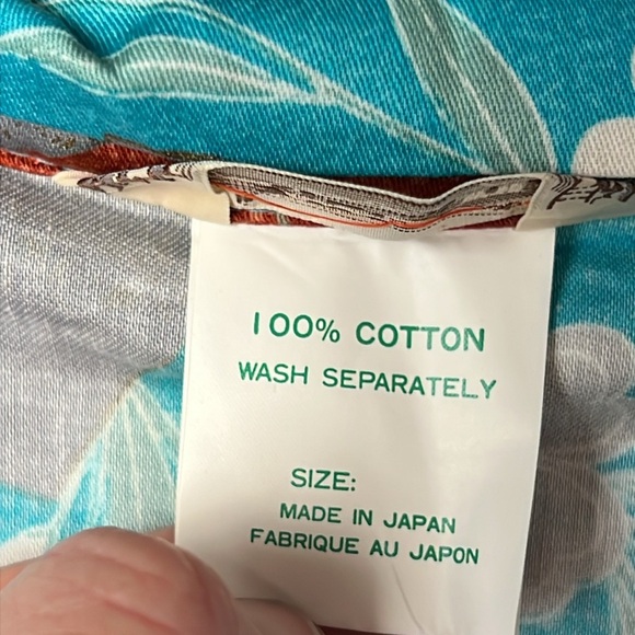 Beautiful Authentic Japanese Vintage Floral Geisha Teal Kimono Robe cotton Japan - Picture 3 of 12